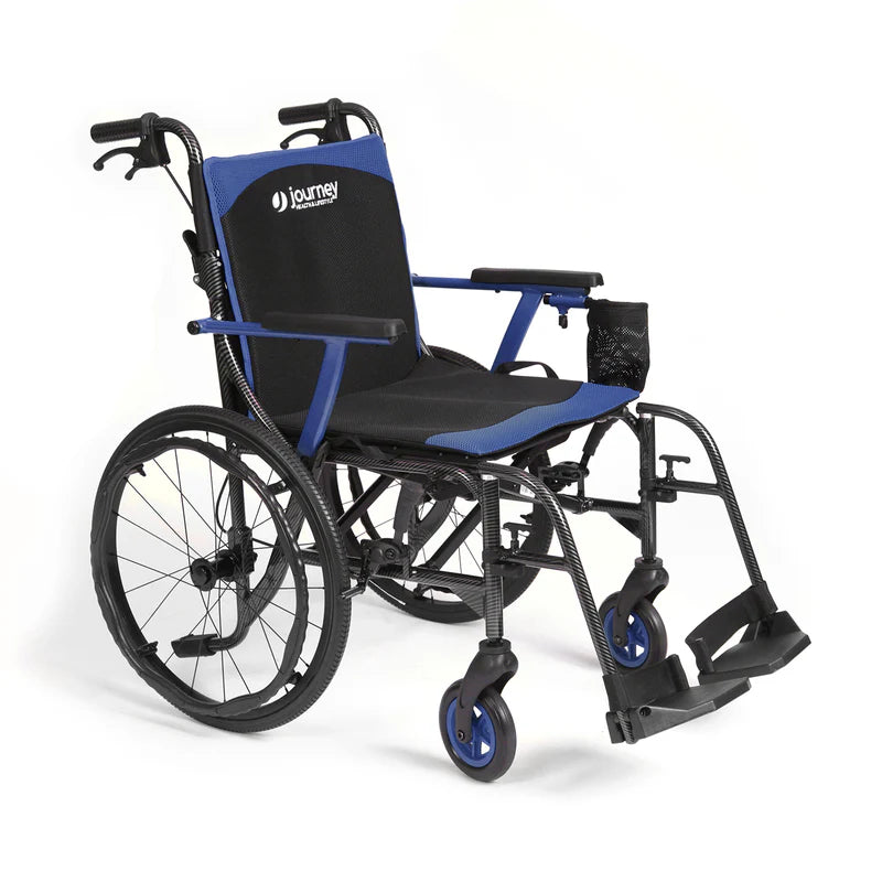 Journey SoLite C2 Ultra Lightweight Wheelchair for Adults – Foldable, Portable Manual Chair with Patterned Frame