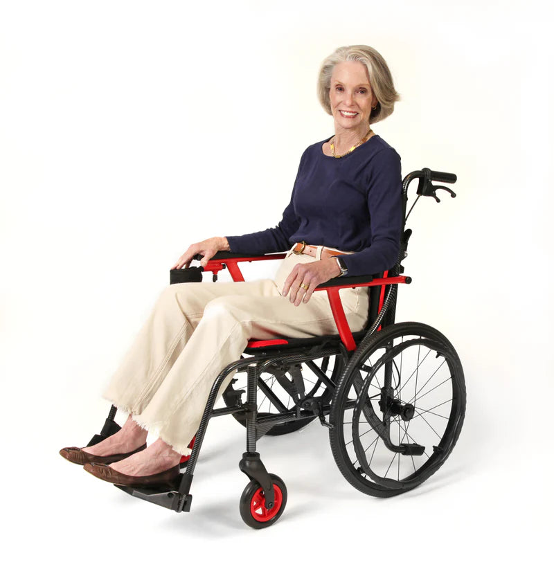Journey SoLite C2 Ultra Lightweight Wheelchair for Adults – Foldable, Portable Manual Chair with Patterned Frame