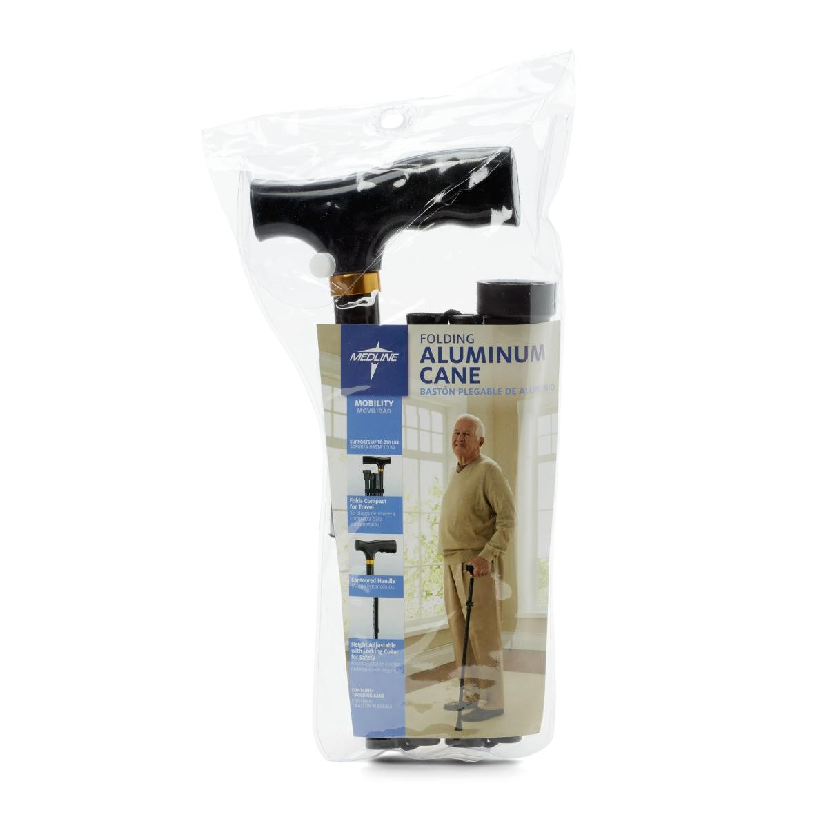 Aluminum Folding T-Handle Cane