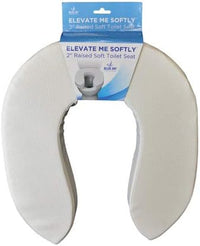 Blue Jay ‘Elevate Me Softly’ - Toilet Seat Cushion Riser or Lift Bathroom Accessory to Accommodate Elderly / Disabled │Lightweight, Portable, Adjustable hook and loop for Easy Fit │Size: 14" x 16" x 2