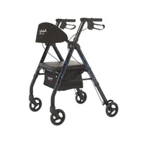 Rhythm Healthcare Aluminum 4 Wheel Rollator with Universal Height Adjustment
