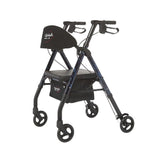 Rhythm Healthcare Aluminum 4 Wheel Rollator with Universal Height Adjustment