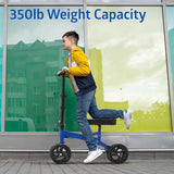 Medline Economy Knee Walker, 8" Wheels, Crutch Alternative for Lower Leg and Foot Injuries, Padded Knee Rest, 350 lb. Weight Capacity, Blue