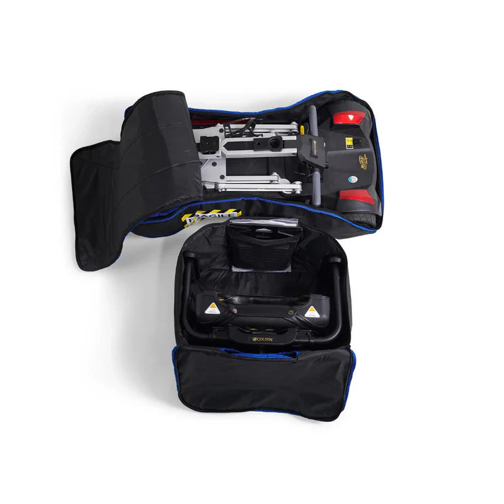 Golden Tech GB120-BC Buzzaround Carry-On Travel Scooter with Travel Battery and Protective Case