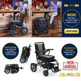 Golden Tech GP301 Stride Aluminum Foldable Travel Power Wheelchair