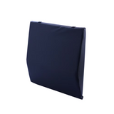 Navy blue water-resistant wheelchair backrest cushion