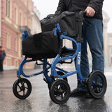 SEATA Rollator by Strongback Mobility Folding Rollator with Seat and Posture Control Back