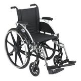 Viper Wheelchair with Flip Back Removable Arms, Desk Arms, Swing away Footrests, 14