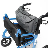 SEATA Rollator by Strongback Mobility Folding Rollator with Seat and Posture Control Back
