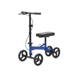 Medline Economy Knee Walker, 8" Wheels, Crutch Alternative for Lower Leg and Foot Injuries, Padded Knee Rest, 350 lb. Weight Capacity, Blue
