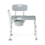 Combination Transfer Bench and Commode