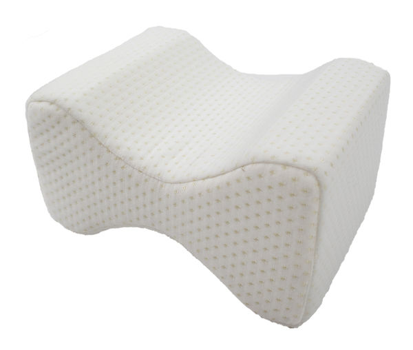 Orthopedic Knee Memory Foam Pillow - Ergonomic Wedge & Lumbar Alignment for Side Sleepers - Washable Soft Cover