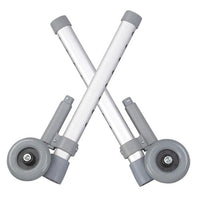 Universal walker rear glide brakes